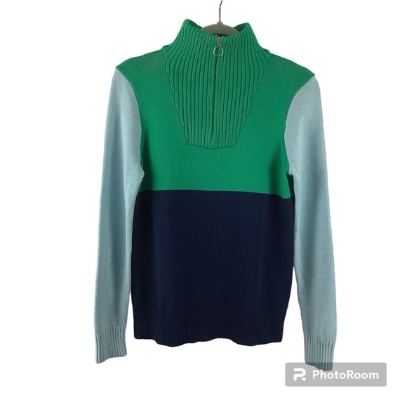 J. Crew Factory Sweaters - J.Crew Factory Wide-Collar Zip Sweater
